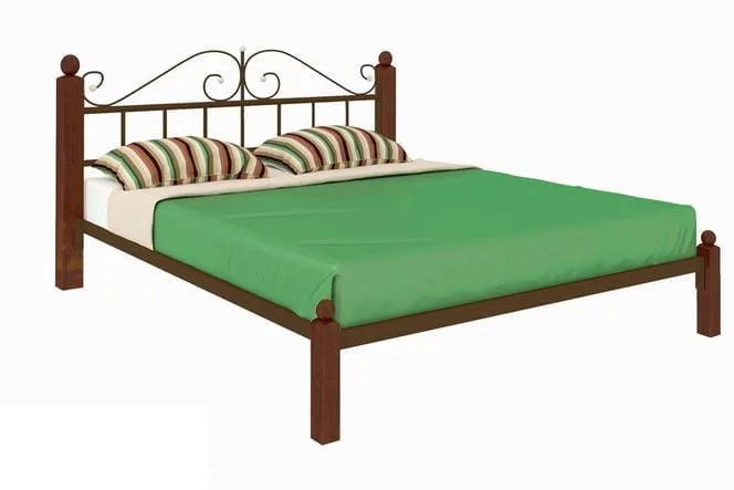 Кровать Диана Лукс 1200х2000 Коричневая / Lux_0