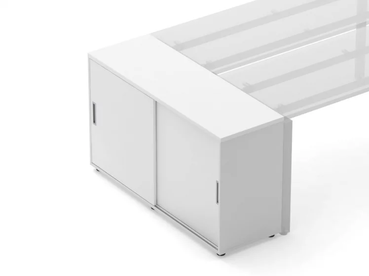 Тумба-купе для рабочего модуля Дека 9.02.125 Белый / Deka_2