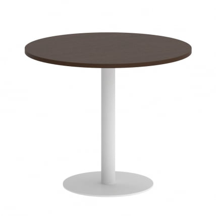 Стол журнальный круглый ХОМЕ ОФФИCЕ ВР.СП-5-90.1 Венге Цаво/Белый металл / HOME OFFICE VR.SP-5-90.1_0
