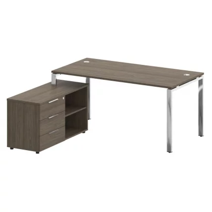 Стол рабочий руководителя с опорной тумбой левый МЕТАЛ СЙСТЕМ ДИРЕCТ БГ.СРТ-4.8 Л Вяз Благородный / METAL SYSTEM DIRECT_0