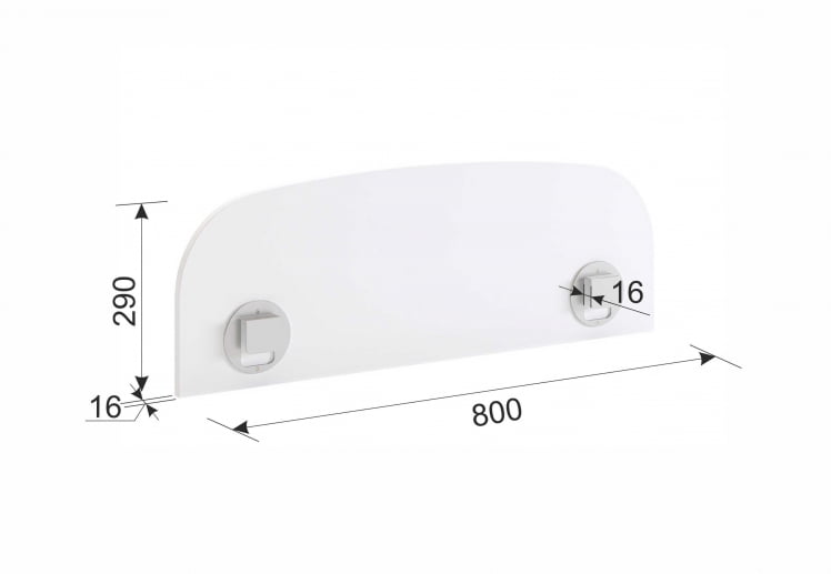 Ограничитель для кровати КСЙЗ-123 белый рамух / XYZ-123_4