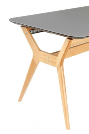 Стол раскл. Нарвик Гласс 120-150 Аутоматиc Натур/Дэрк матте гласс / Glass Automatic Natur/Dark matte glass_8