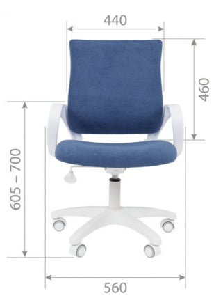 Детское кресло CХАИРМАН ТИН (КИДС) 103 белый пластик БАРНИ (БАРНИ) Морской / CHAIRMAN (KIDS) (BARNI)_14