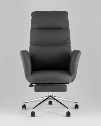Кресло руководителя ТопЧаирс Солид NC с оттоманкой серый / TopChairs Solid_1