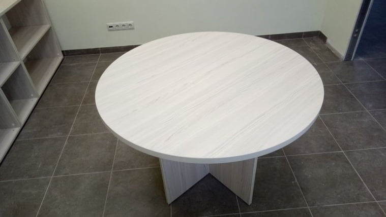 Стол для переговоров круглый Глассй 2.12 Туя / Glassy_2