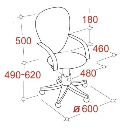 Кресло ЕЧаир-322 ПC 622258 Серое / EChair-322 PC_1