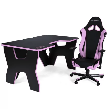 Стол геймерский Генериc Комфорт Гамер2/ДС/НП Розовый Черный / Generic Comfort Gamer2/DS/NP_10