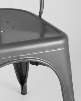 Стул ТОЛИКС с высокой спинкой Серебристый матовый / TOLIX_7