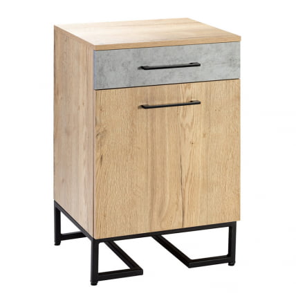 Тумба для обуви с ящиком Лофт (ТОЯ) Дуб натур/Бетон / Loft_1