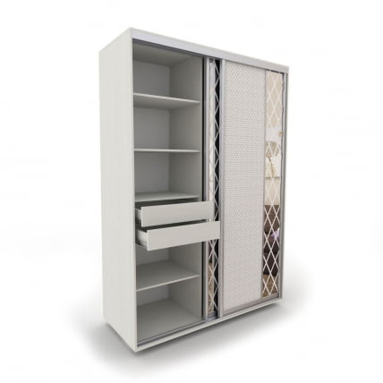 Блок ящиков для шкафа 1200кс600 и 1800кс600 Ящ-57 ШС Ясень шимо светлый / 1200x600 1800x600_1