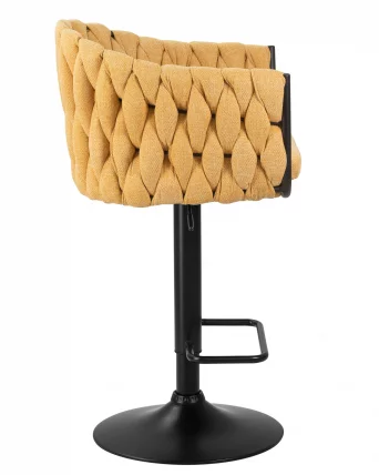 Стул барный ДОБРИН ЛЕОН Желтая ткань ЛАР 275-8 / DOBRIN LEON LAR_2