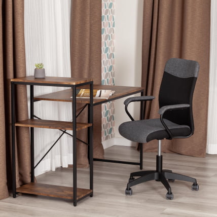 Кресло ФЛЙ ткань, серый/черный, 207/2603 / FLY_10