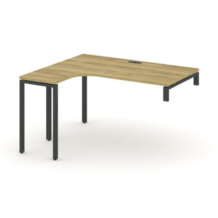 Стол-надставка на опорную тумбу (левый) CОНCЕПТ CН.ОСАН-004(Л) Дуб Винченцо Антрацит / CONCEPT CN.OSAN-004(L)_0