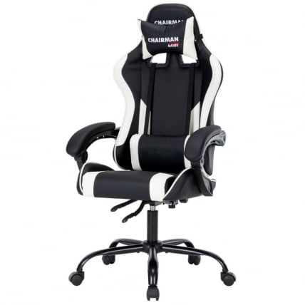 Кресло геймерское CХАИРМАН ГАМЕ 41 Черный/белый / CHAIRMAN GAME_1