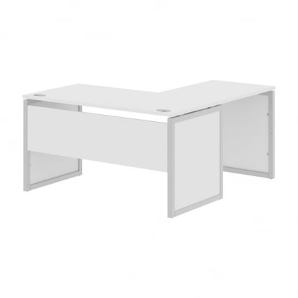 Стол письменный угловой левый КСТЕН-КП КСКПCТ 1415 Л Белый Серый / XTEN-QP XQPCT L_0