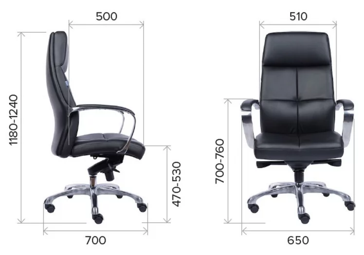 Кресло для руководителя Еверпроф Мадрид Экокожа Черный / Everprof Madrid_3