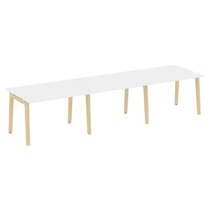 Стол переговорный (3 столешницы) ОНИКС ВООД ОВ.ПРГ-3.2 Белый Бриллиант/Светлый / ONIX WOOD OW.PRG-3.2_0