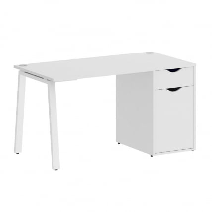 Стол письменный ХОМЕ ОФФИCЕ ВР.СП-3-138.1.А Белый/Белый металл / HOME OFFICE VR.SP-3-138.1.A_0