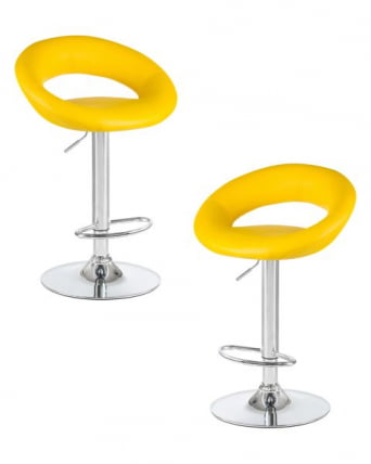 Стул барный ДОБРИН МИРА (желтый) 2 шт / DOBRIN MIRA_0