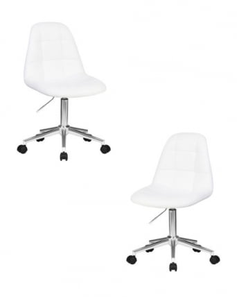 Офисное кресло для персонала ДОБРИН МОНТЙ (белый) 2 шт / DOBRIN MONTY_0