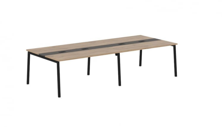 Переговорный стол ЕДИС ЕЛCТ 3114 Дуб Денвер светлый Мокко Черный / EDIS ELCT_0