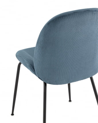Стул Беетле велюр Голубой / Beetle_6