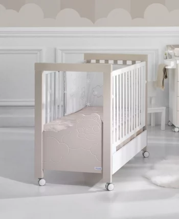 Кровать Микуна Долсе Лусе Релакс Плус 120кс60 Вхите/Санд / Micuna Dolce Luce Relax Plus 120x60 White/Sand_0