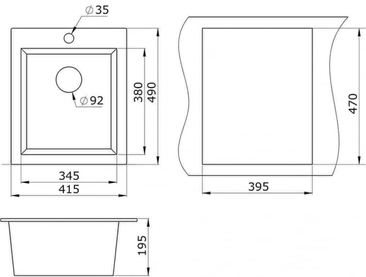 Кухонная мойка ГРАНУЛА 4201 Шварц / GRANULA_1