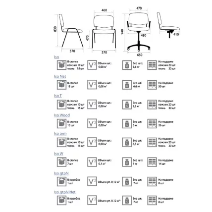 Офисный стул Исо чроме C11 ткань / Iso chrome C11_1