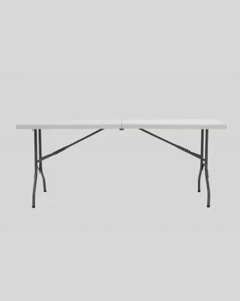 Стол складной пластиковый Кейт 180 чемодан Белый_3