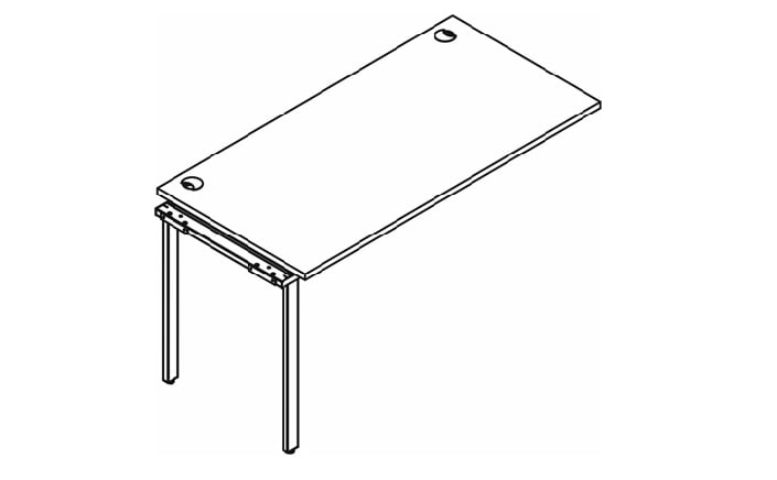 Приставка к рабочей станции КСТЕН ГЛОСС КСИГСТ 1470 Белая / XTEN GLOSS XIGST_0
