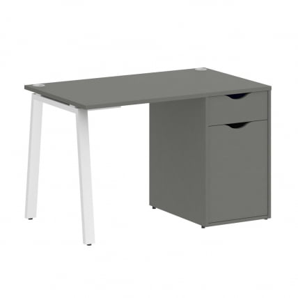 Стол письменный ХОМЕ ОФФИCЕ ВР.СП-3-118.1.А Металлик/Белый металл / HOME OFFICE VR.SP-3-118.1.A_0