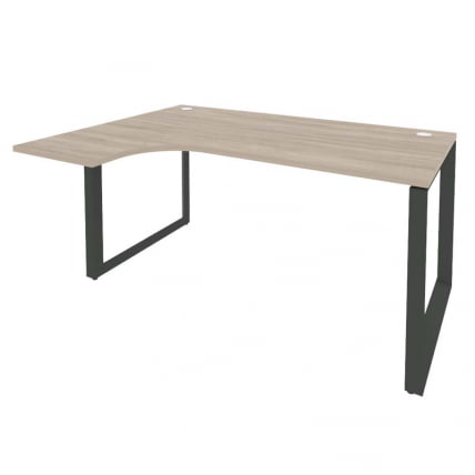 Стол эргономичный левый на О-образном м/к ОНИКС О.МО-СА-4Л Дуб Аттик/Антрацит / ONIX O.MO-SA-4L_0