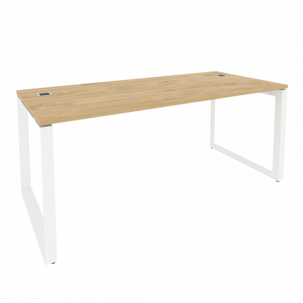 Стол рабочий руководителя на О-образном м/к ОНИКС О.МО-СРР-5.8 Тиквуд Светлый/Белый / ONIX O.MO-SRR-5.8_0