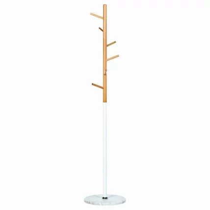 Вешалка-стойка БРАБИКС CР-1906 на мраморном диске Белый / BRABIX CR-1906_1