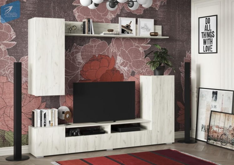 Стенка Соло 15 Дуб крафт белый_2