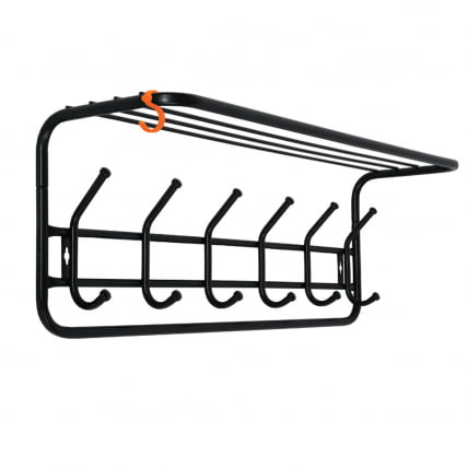 Вешалка настенная ВСП7 6 крючков, металл, черная, ВСП 7 Ч_0