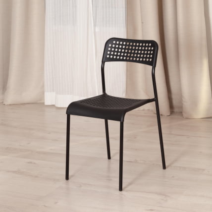 Стул АДДЕ (мод. C-049) металл/пластик, 39 х 49 х 78 см, Блаcк(черный) разборный / ADDE (mod. C-049) Black(черный)_10