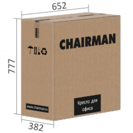 Кресло для руководителя CHAIRMAN 432 экокожа Черный_5