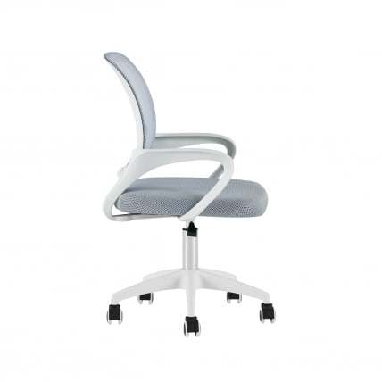 Кресло офисное ТопЧаирс Симпле СН серый пластик белый / TopChairs Simple SN_2