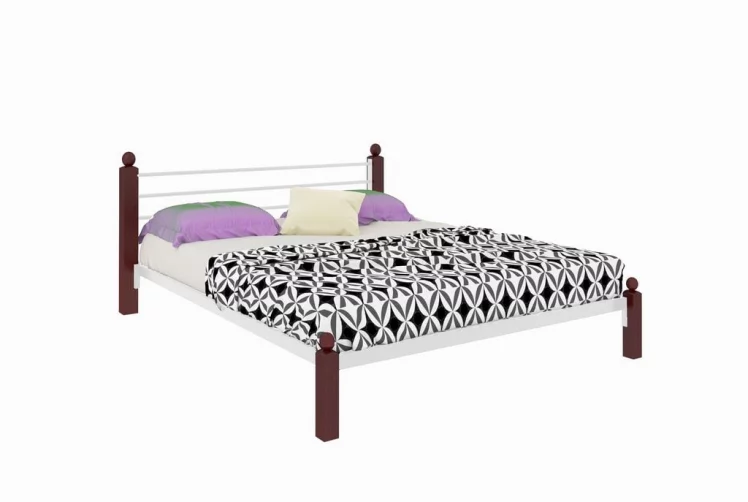 Кровать Милана Лукс 1200х2000 Белая / Lux_0