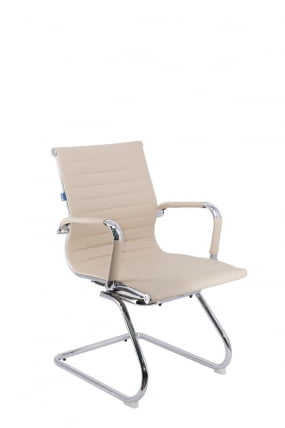 Кресло для посетителей Лео CФ экокожа Бежевый / Leo CF_0