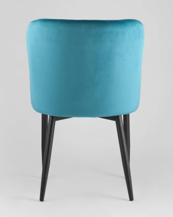 Стул мягкий Ститч велюр (Темно-бирюзовый)_5