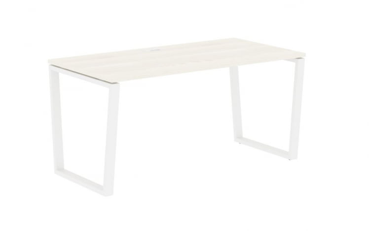 Стол письменный ЕДИС ЕВСТ 1580 Ясень Траун Белый / EDIS EVST_0