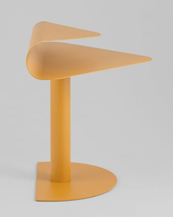 Журнальный столик Корнеа металл желтый / Cornea_6