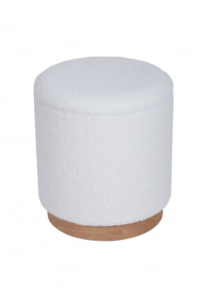 Пуф с ящиком Долли Л тедди Белый / L_1