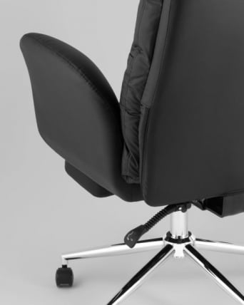 Кресло руководителя ТопЧаирс Солид NC с оттоманкой черный / TopChairs Solid_7