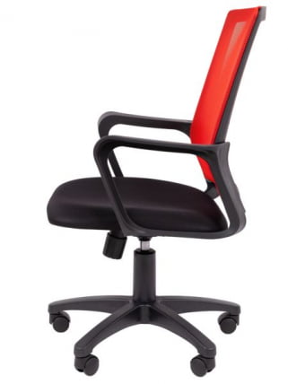 Офисное кресло CHAIRMAN 606, ткань/сетка, красный_7