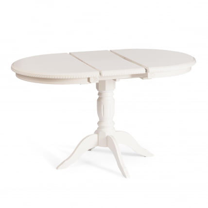 Стол СТЕФАНО бук, мдф, 100+30кс80кс77см, Иворй вхите / STEFANO 100+30x80x77см, Ivory white_7