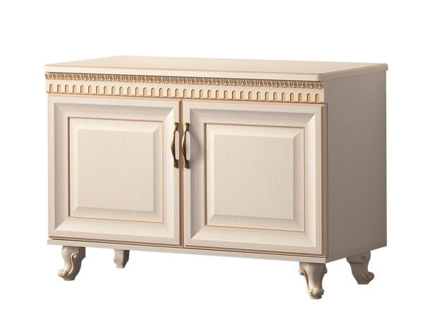 Тумба многоцелевого назначения Марлен 497 Кремовый белый Патина_0